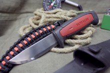 Нож Morakniv Pro C (Угл-стая сталь, резин. ручка с красн вставкой)